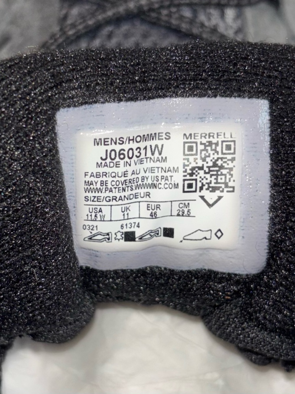 Merrell Moab 2 Waterproof Hiking Shoes Men’s 11.5 Wide Granite Gray Vibram 542 - Picture 7 of 9